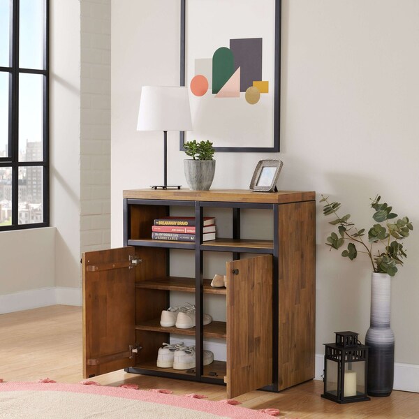 Alaterre Furniture Lloyd 31"W Shoe Storage Cabinet ANLO0333 - main